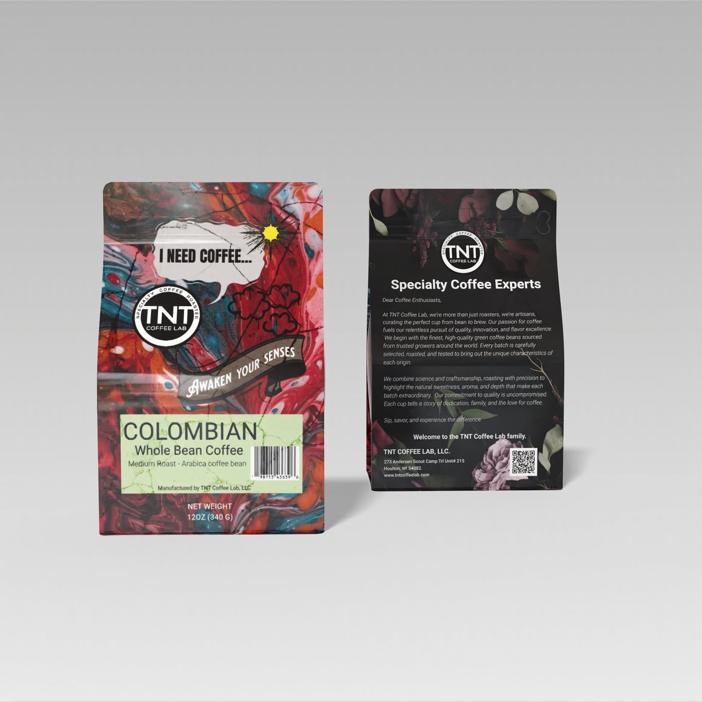 12oz - Colombian - Medium Roast Awaken your Senses!