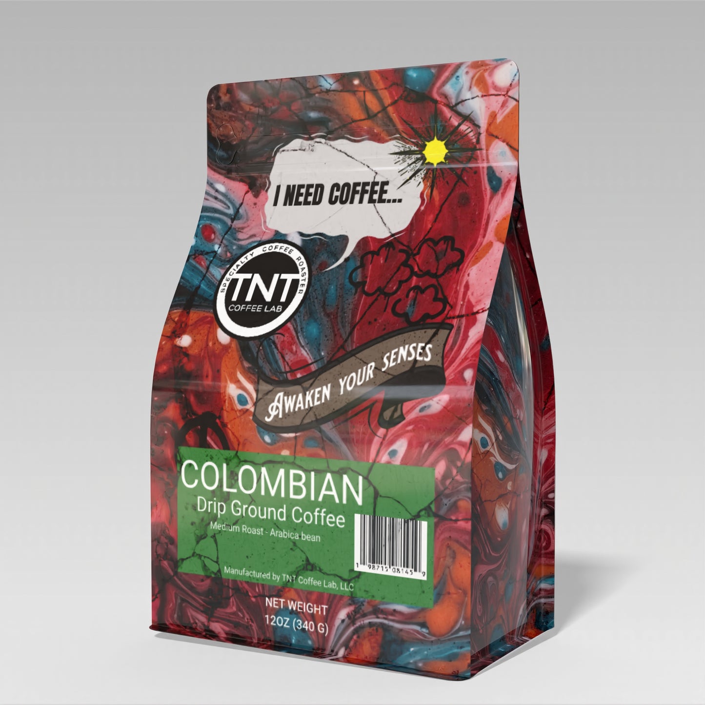 12oz - Colombian - Medium Roast Awaken your Senses!