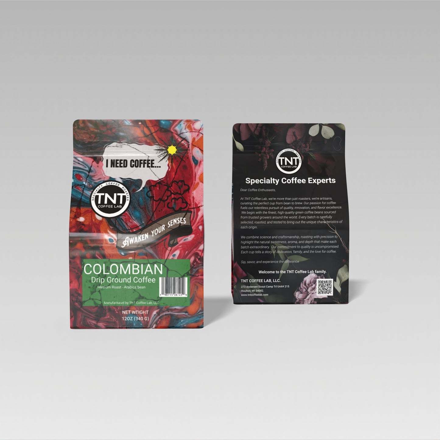 12oz - Colombian - Medium Roast Awaken your Senses!