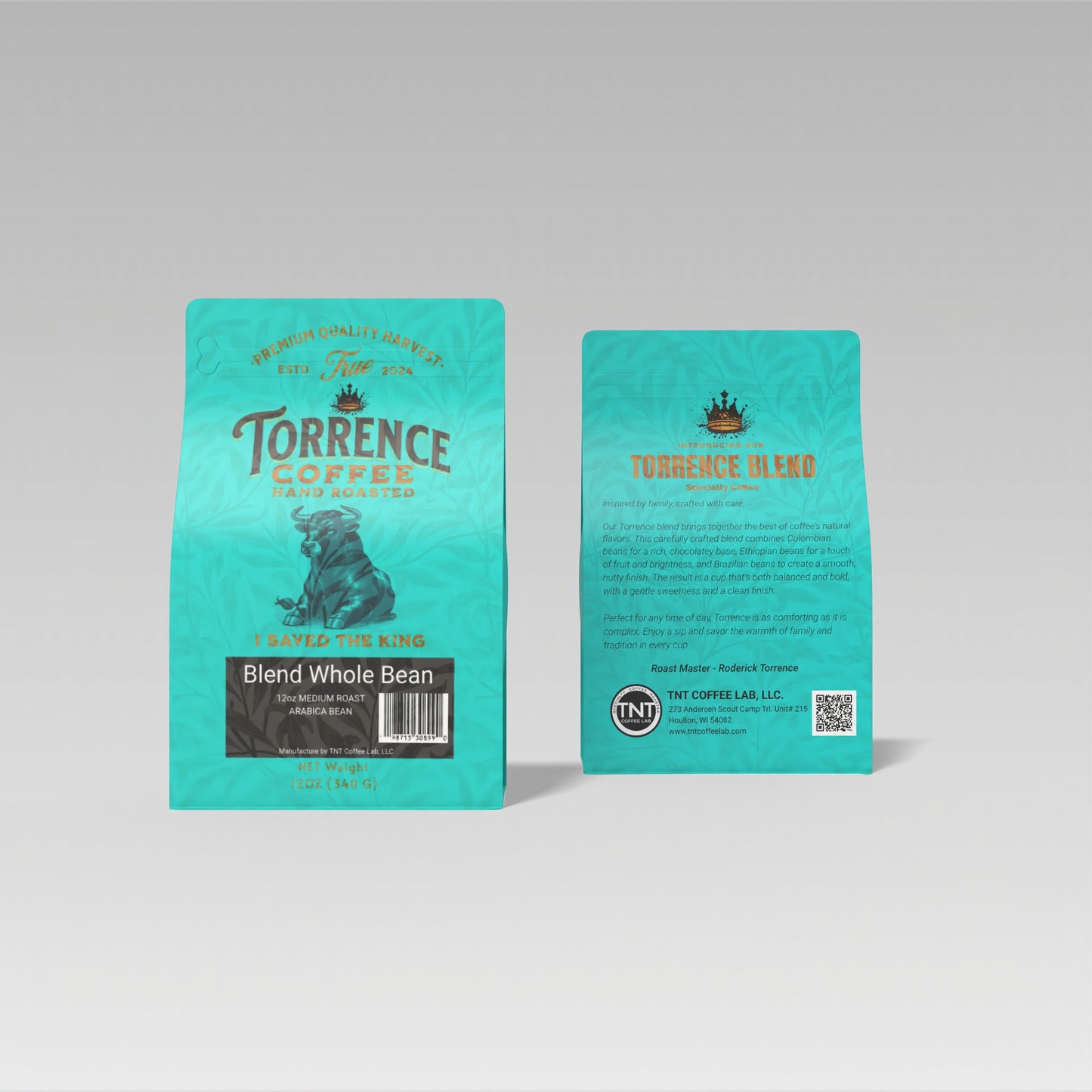 12oz Torrence Blend Whole Bean - Medium Roast