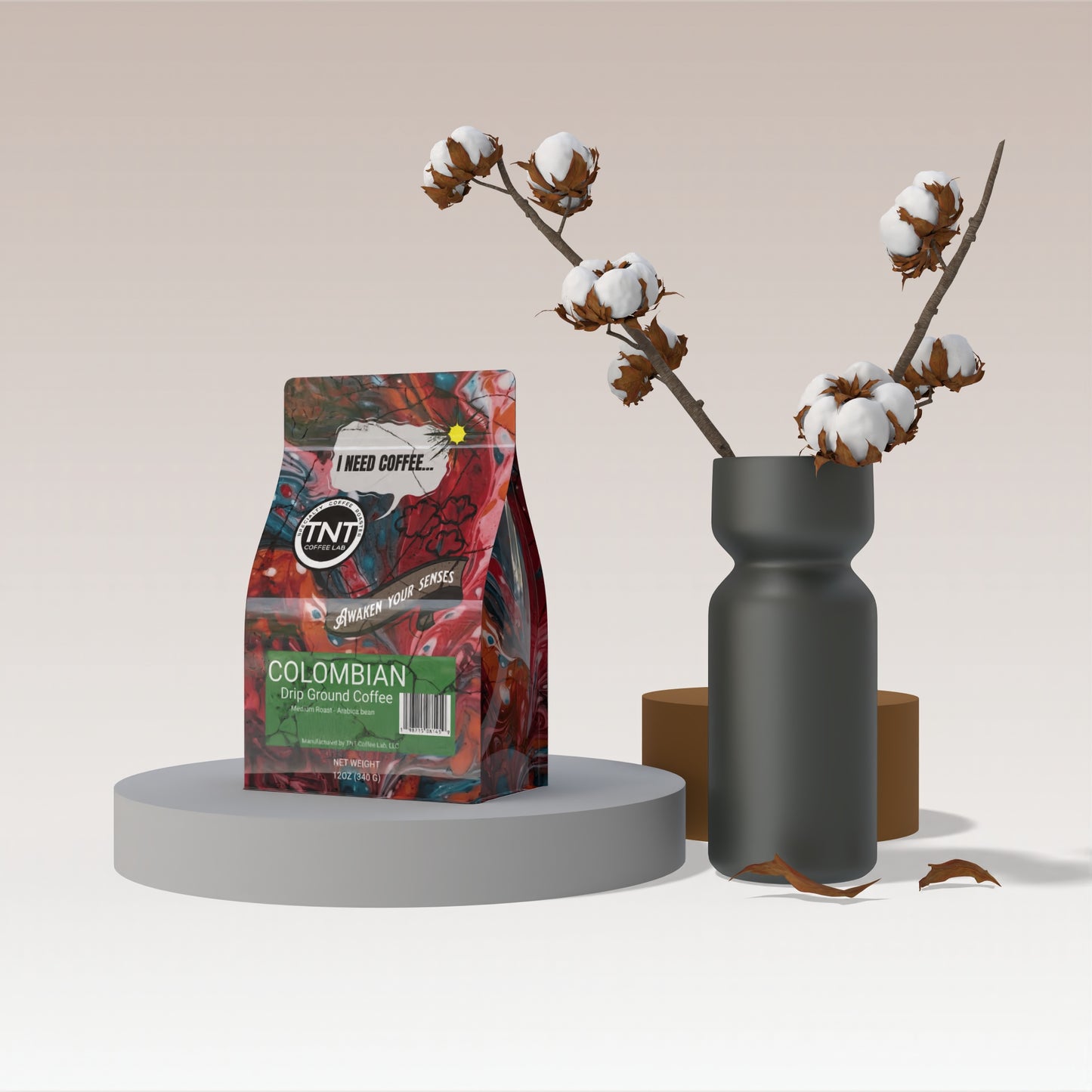 12oz - Colombian - Medium Roast Awaken your Senses!